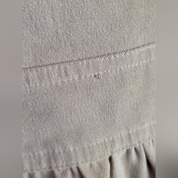 Elementz Tan Peplum Blazer Jacket XL Stretch Button Front Career Work - Picture 8 of 8